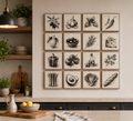 Square Kitchen Botanical Gallery 16